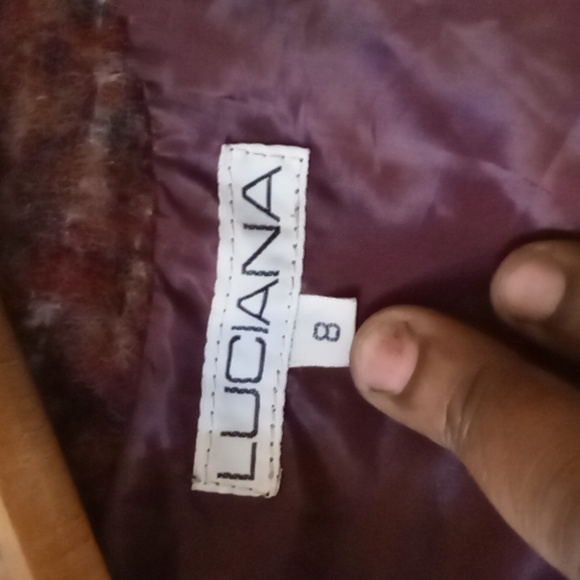 Wool Jacket w/Leather Trim - Picture 2 of 7